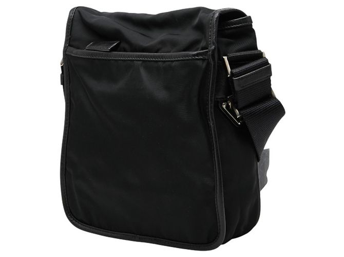 Borsa a tracolla Prada con placca logo triangolare Nero - vista 2