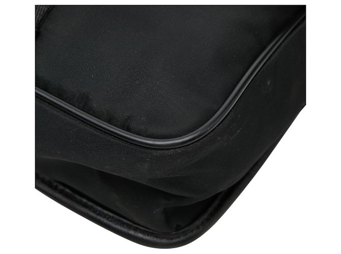 Borsa a tracolla Prada con placca logo triangolare Nero - vista 5