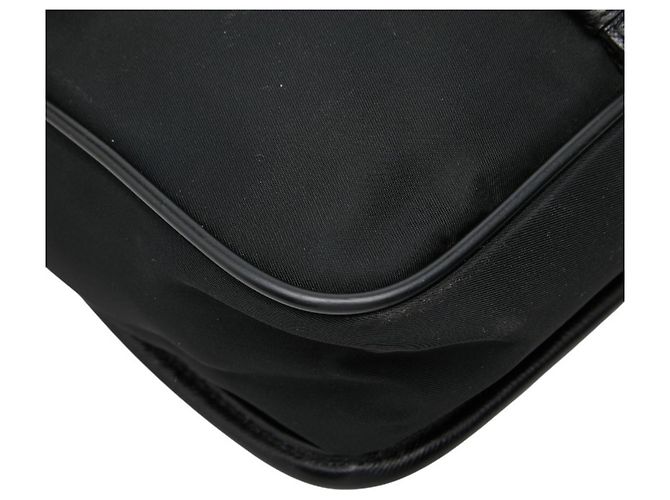 Borsa a tracolla Prada con placca logo triangolare Nero - vista 6