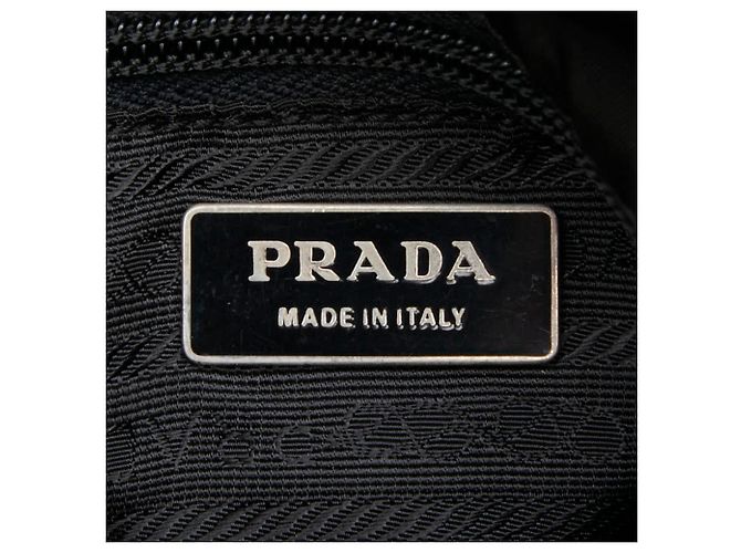 Borsa a tracolla Prada con placca logo triangolare Nero - vista 15