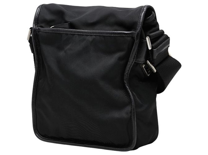 Borsa a tracolla Prada con placca logo triangolare Nero - vista 2