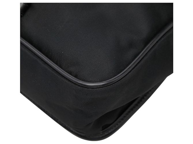 Borsa a tracolla Prada con placca logo triangolare Nero - vista 5
