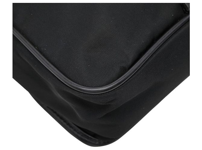 Borsa a tracolla Prada con placca logo triangolare Nero - vista 6