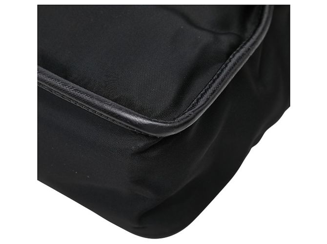 Borsa a tracolla Prada con placca logo triangolare Nero - vista 7