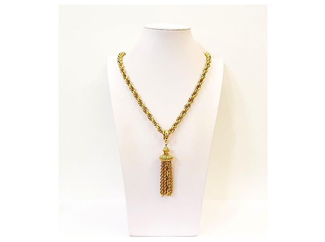 Autre Marque Collana Damita Tassel Monet placcata in oro 18kt-Book Piece D'oro - vista 3