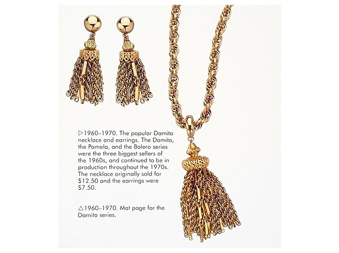 Autre Marque Collana Damita Tassel Monet placcata in oro 18kt-Book Piece D'oro - vista 4