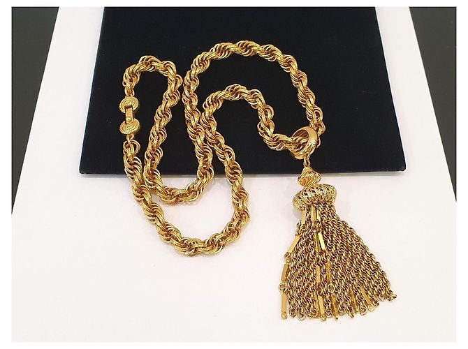 Autre Marque Collana Damita Tassel Monet placcata in oro 18kt-Book Piece D'oro - vista 6