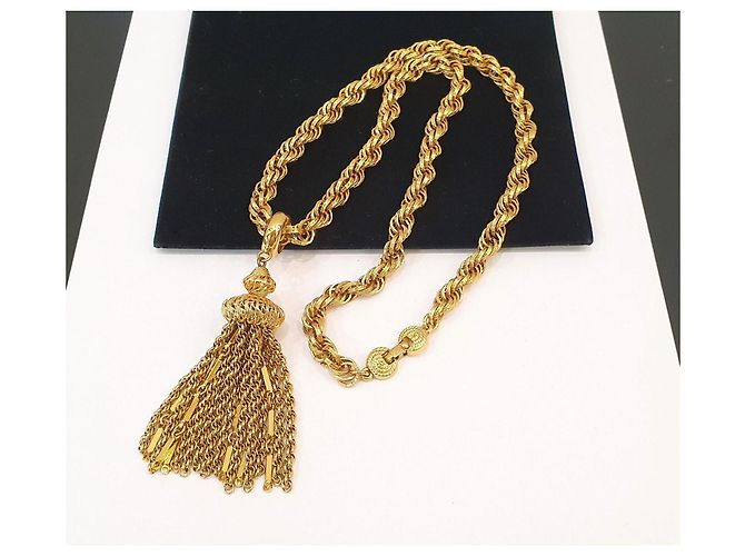 Autre Marque Collana Damita Tassel Monet placcata in oro 18kt-Book Piece D'oro - vista 9