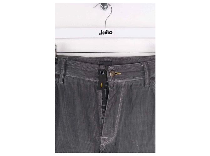 Fendi Graue gerade Hose - Ansicht 2