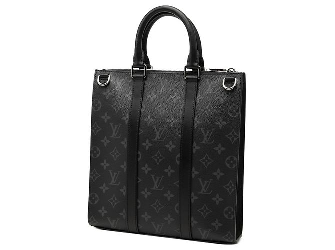Louis Vuitton Monogram Eclipse Sac Plat Cross Handbag Nero - vista 2