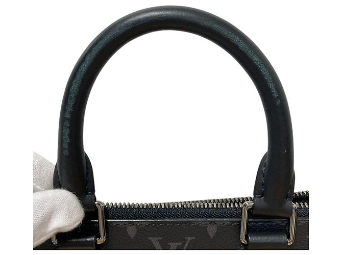 Louis Vuitton Monogram Eclipse Sac Plat Cross Handbag Nero - vista 4