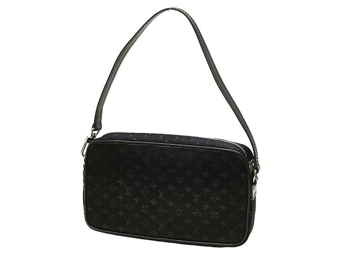 Borsa Louis Vuitton Monogram Satin Pochette Contes de Fées Nero - vista 2