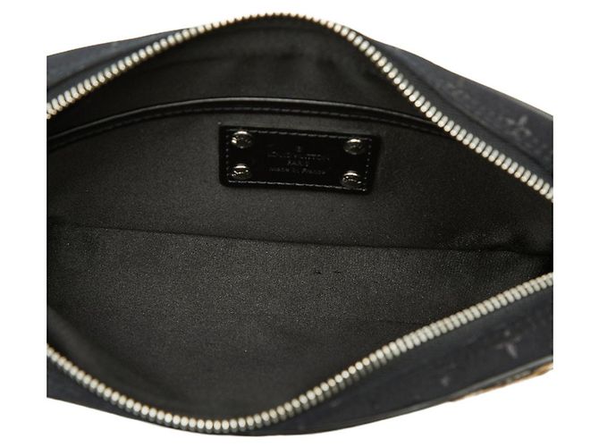 Borsa Louis Vuitton Monogram Satin Pochette Contes de Fées Nero - vista 8