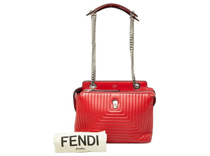 Borsa a tracolla Fendi Click Chain Rosso - vista 11