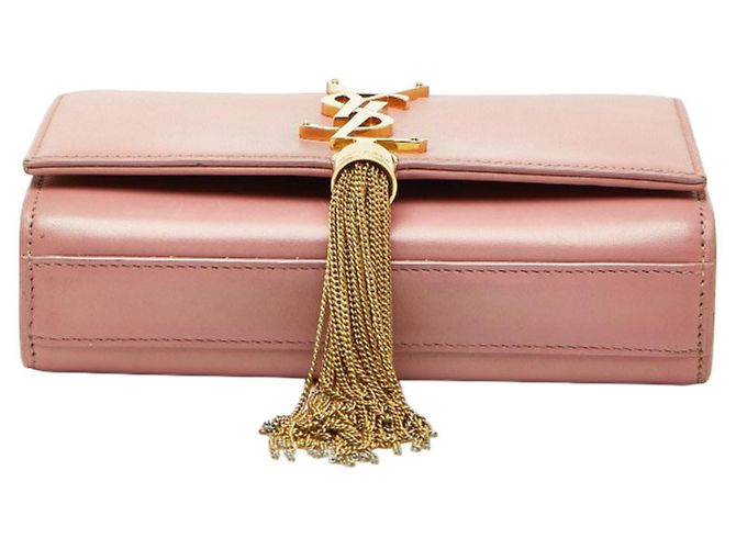 Saint Laurent YSL Monogram Classic Kate Small Mini Chain Shoulder Bag Rosa - vista 3