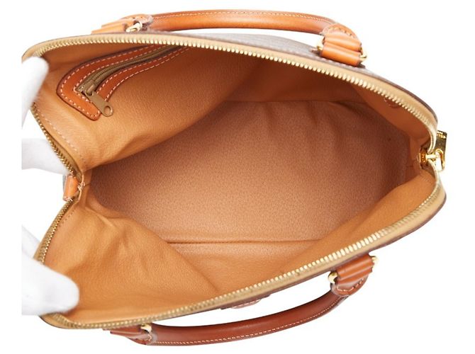 Céline Bolso Celine Macadam en cuero marrón Castaño - vista 10