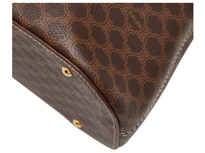 Céline Bolso Celine Macadam en cuero marrón Castaño - vista 6