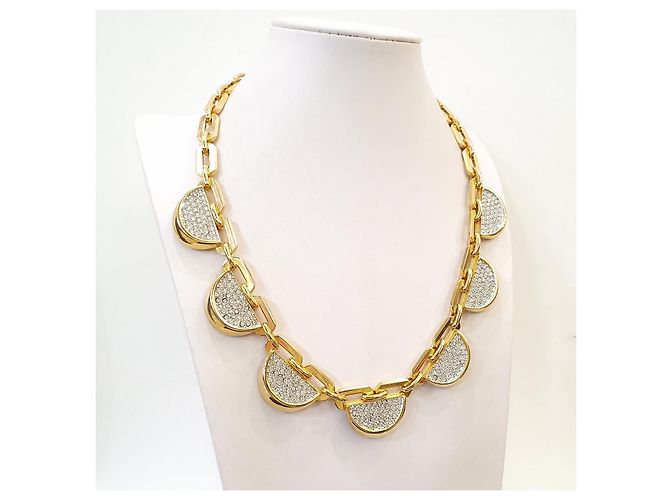 Autre Marque Collana Joan Collins tono oro e cristalli D'oro - vista 6
