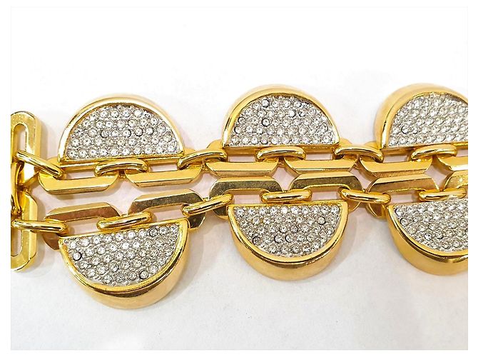 Autre Marque Collana Joan Collins tono oro e cristalli D'oro - vista 8