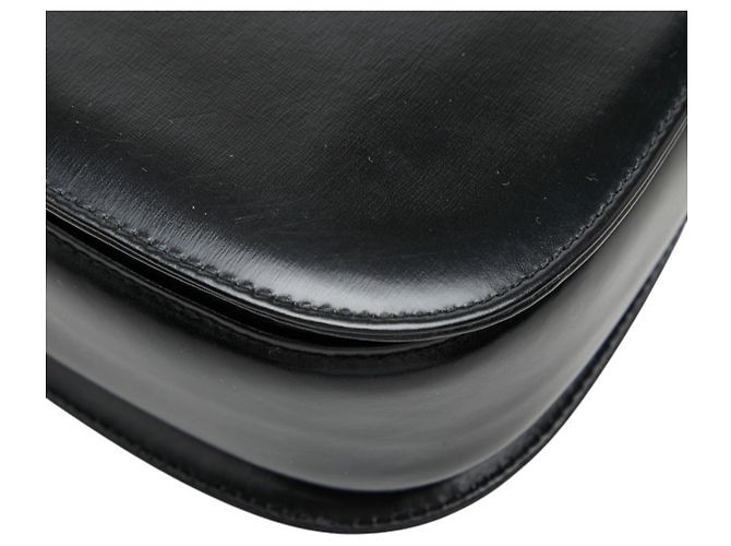 Borsa a mano e a tracolla Gucci Bamboo Nero - vista 6