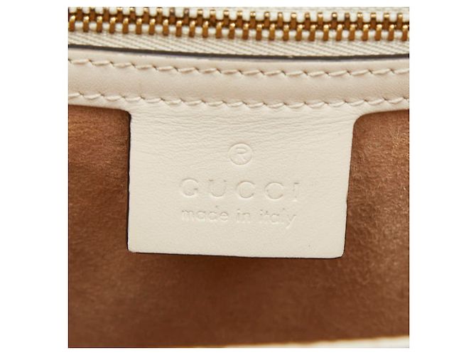 Borsa a mano Gucci Sherry Line Sylvie Bianco Crudo - vista 13