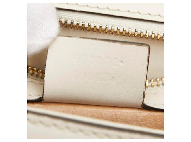 Borsa a mano Gucci Sherry Line Sylvie Bianco Crudo - vista 14