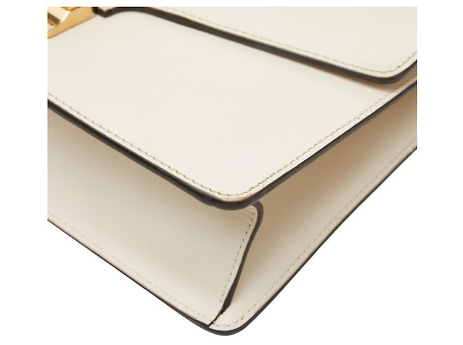 Borsa a mano Gucci Sherry Line Sylvie Bianco Crudo - vista 4