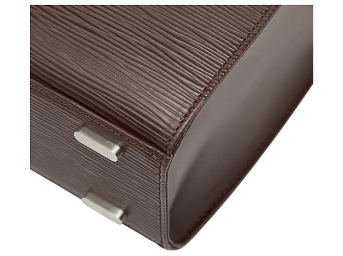 Borsa Louis Vuitton Epi Figari PM Marrone - vista 4