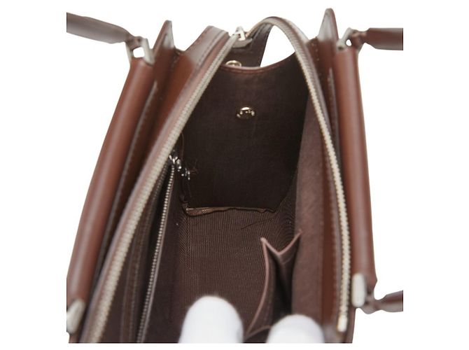 Borsa Louis Vuitton Epi Figari PM Marrone - vista 9