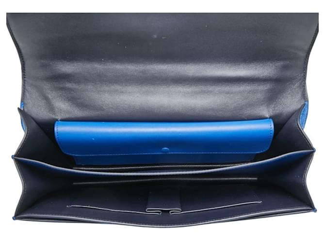 Céline Borsa a spalla Celine Logo Chain Blu - vista 13