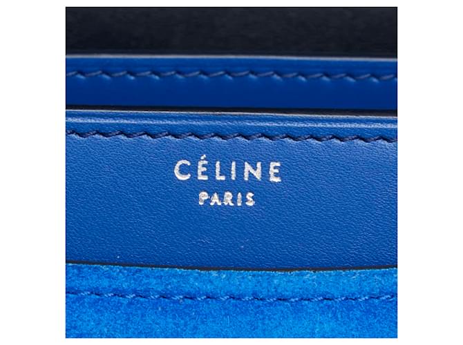 Céline Borsa a spalla Celine Logo Chain Blu - vista 14
