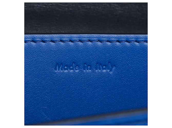 Céline Borsa a spalla Celine Logo Chain Blu - vista 16
