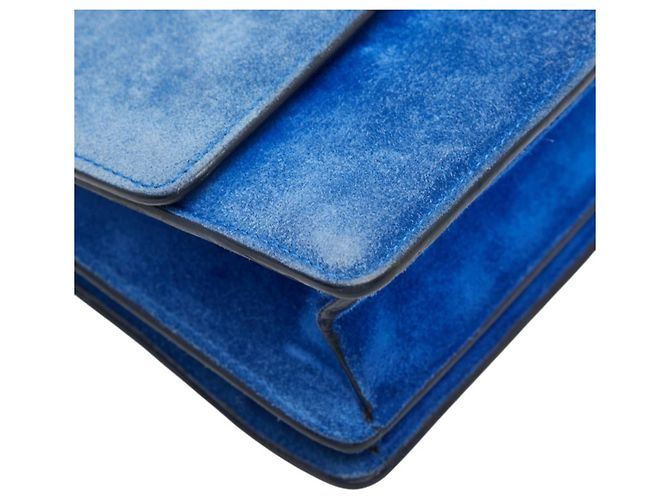 Céline Borsa a spalla Celine Logo Chain Blu - vista 5