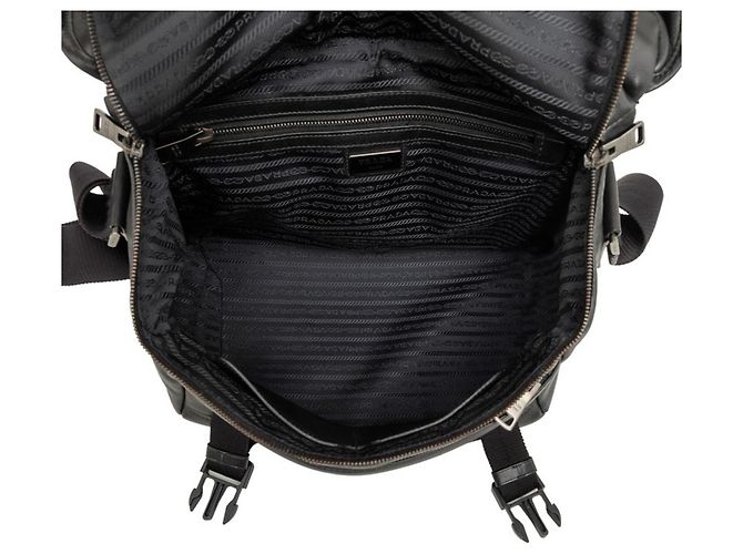 Borsa a tracolla Prada in pelle nera Nero - vista 5