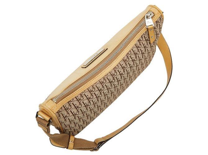 Borsa a tracolla Christian Dior Dior Trotter Beige - vista 4