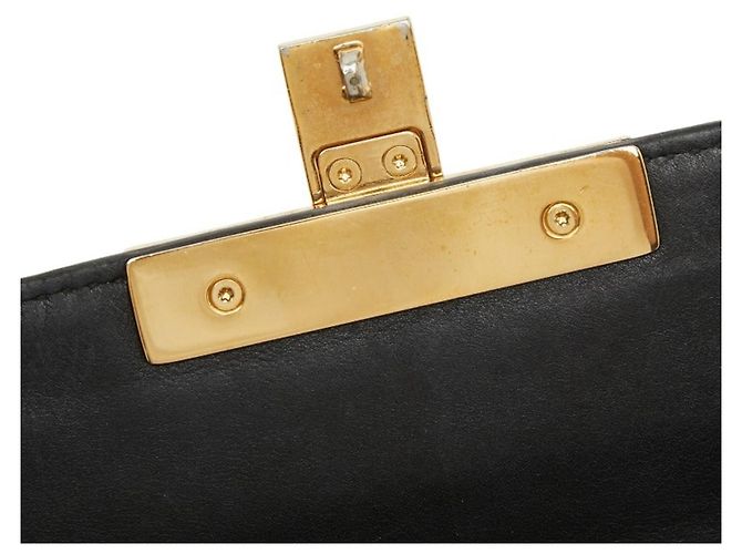 Padlock Borsa a tracolla Gucci GG Supreme con catena e lucchetto Nero D'oro - vista 10