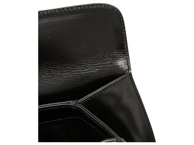 Borsa a tracolla in pelle nera Gucci Nero - vista 9
