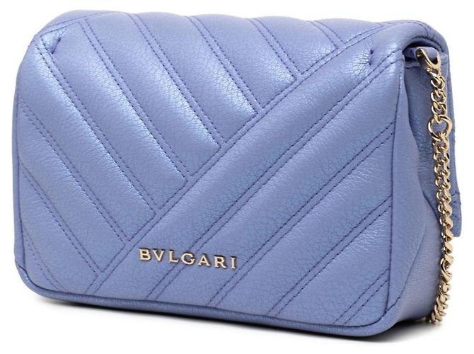 Bulgari Borsa a tracolla Bvlgari Serpenti Cabochon in pelle viola Porpora - vista 2