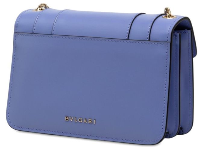 Bulgari Borsa a tracolla e spalla con catena Bvlgari Serpenti Forever Porpora - vista 2