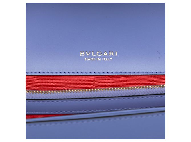 Bulgari Borsa a tracolla e spalla con catena Bvlgari Serpenti Forever Porpora - vista 5
