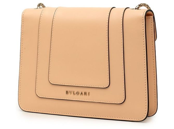 Bulgari Borsa a tracolla e spalla con catena Bvlgari Serpenti Forever Beige - vista 2