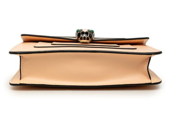 Bulgari Borsa a tracolla e spalla con catena Bvlgari Serpenti Forever Beige - vista 3