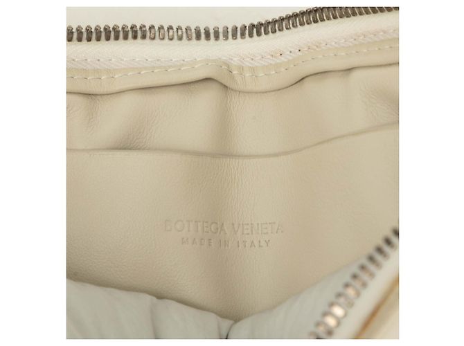Borsa a pochette Bottega Veneta Maxi Intrecciato Bianco - vista 5