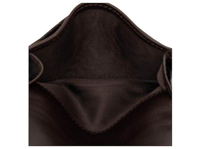 Tarjetero Gucci de piel marrón Microguccissima Castaño - vista 4