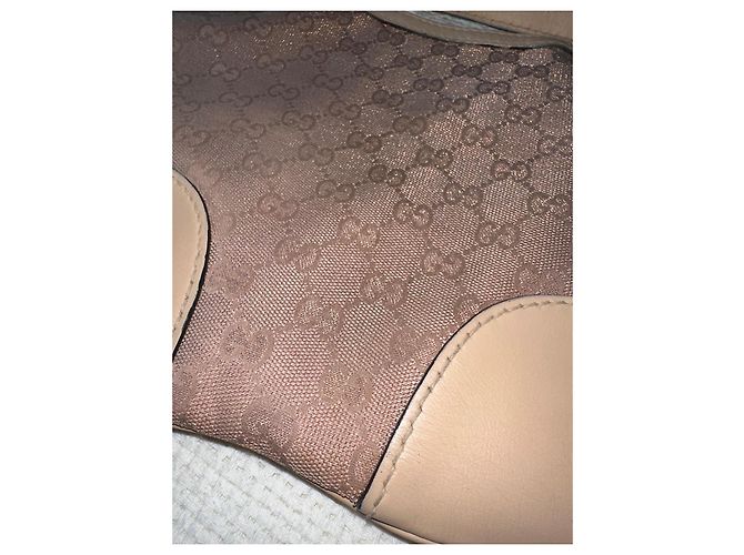 Borsa a tracolla Gucci Monogram Heart Rosa Beige - vista 3