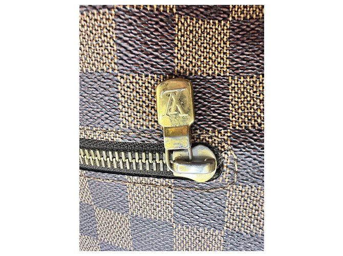 Borsa a Tracolla Louis Vuitton Damier Ebene Greenwich Marrone - vista 12