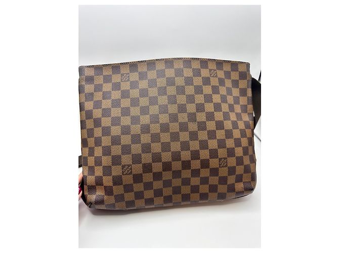Borsa a Tracolla Louis Vuitton Damier Ebene Greenwich Marrone - vista 15