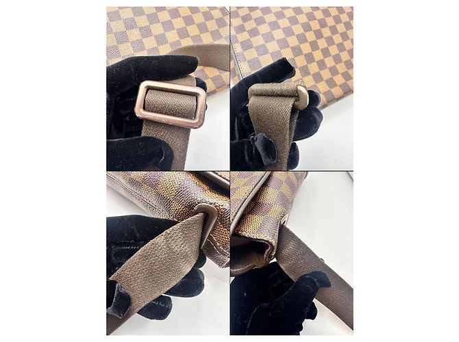 Borsa a Tracolla Louis Vuitton Damier Ebene Greenwich Marrone - vista 17