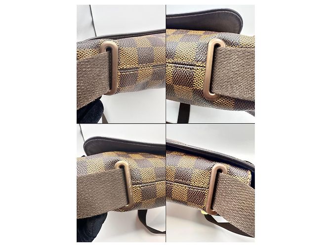 Borsa a Tracolla Louis Vuitton Damier Ebene Greenwich Marrone - vista 18