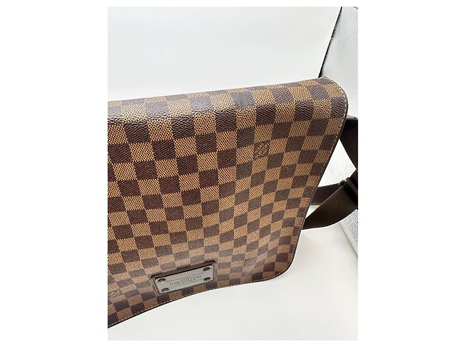 Borsa a Tracolla Louis Vuitton Damier Ebene Greenwich Marrone - vista 19